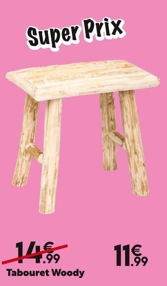 Maxi Bazar Tabouret woody offre