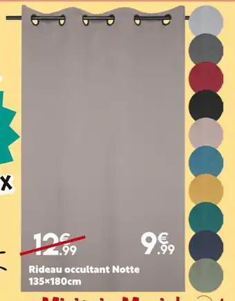 Maxi Bazar Rideau occultant notte offre