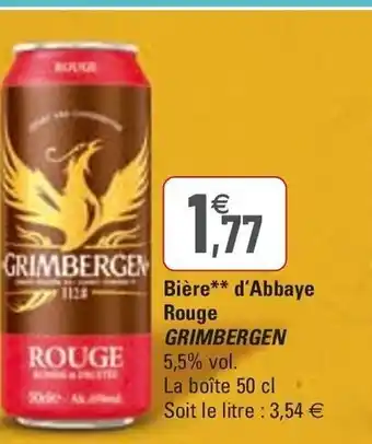 Bière** d'Abbaye Rouge