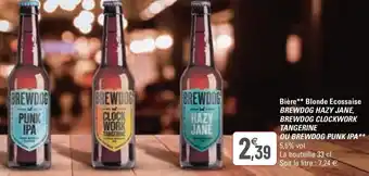 G20 Bière** Blonde Ecossaise Brewdog Hazy Jane offre