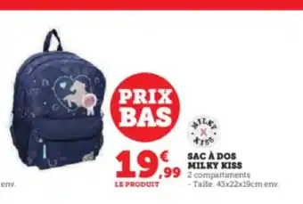 Super U +188 SAC À DOS MILKY KISS offre