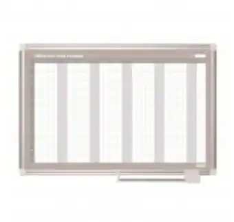 Planning magnétique perpetuel annnuel - bi office - 60x90 cm