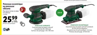 Lidl Ponceuse excentrique ou ponceuse offre