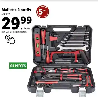 Lidl Mallette à outils offre