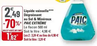 G20 Liquide Vaisselle***Dégraissant Au Sel & Minéraux offre