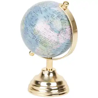 Globe terrestre sur un socle en métal home accents