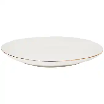 Action Grande assiette à bord doré offre