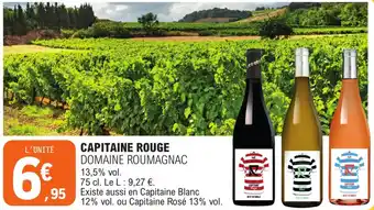 E.Leclerc CAPITAINE ROUGE DOMAINE ROUMAGNAC 13,5% vol. offre
