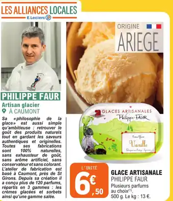 E.Leclerc GLACE ARTISANALE offre