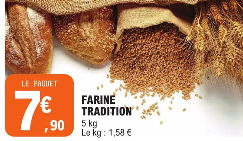 Promo FARINE TRADITION chez E.Leclerc