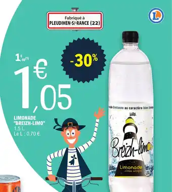 E.Leclerc LIMONADE "BREIZH-LIMO" offre