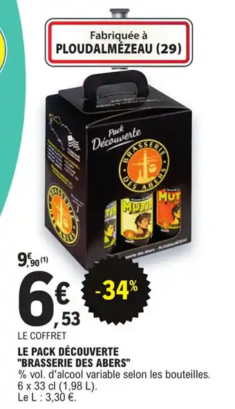 E.Leclerc LE PACK DÉCOUVERTE "BRASSERIE DES ABERS" offre