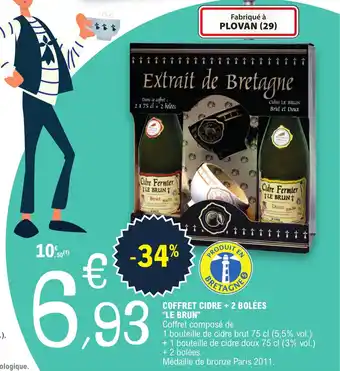 COFFRET CIDRE + 2 BOLÉES "LE BRUN"