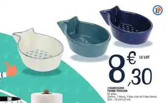 E.Leclerc 3 RAMEQUINS FORME POISSON offre