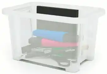 Brico Dépôt BOITE DE RANGEMENT TRANSPARENTE "KAZE" offre