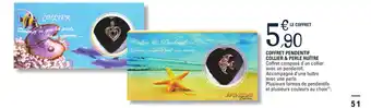 E.Leclerc COFFRET PENDENTIF COLLIER & PERLE HUÎTRE offre