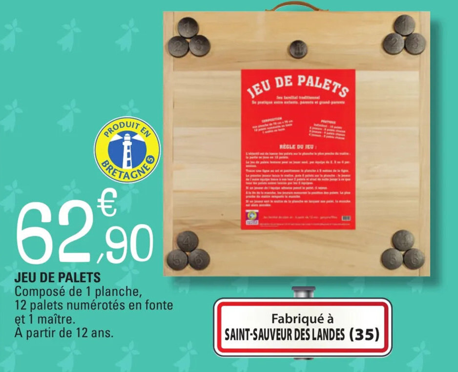 leclerc jeu de palet