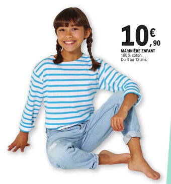 E.Leclerc MARINIÈRE ENFANT offre