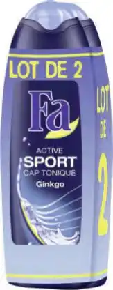 Géant Casino Gel douche Active Sport Cap Tonique Ginkgo offre
