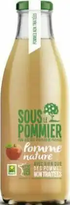 Géant Casino Pur jus des vergers de France Pomme nature non traitée offre