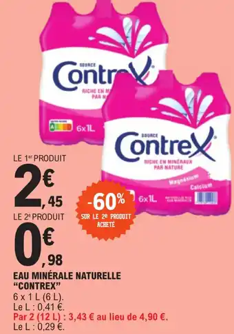 E.Leclerc Express EAU MINÉRALE NATURELLE "CONTREX" offre