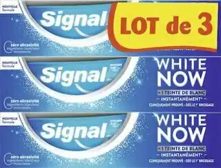 Géant Casino Dentifrice White Now Original offre