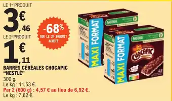 E.Leclerc Express BARRES CÉRÉALES CHOCAPIC "NESTLÉ" offre