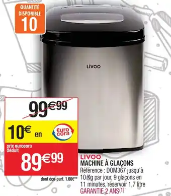 Cora x Carrefour MACHINE À GLAÇONS offre