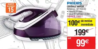 Cora x Carrefour PHILIPS CENTRALE VAPEUR offre