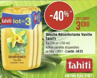 Géant Casino Douche Réconfortante Vanille offre