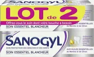 Géant Casino Dentifrice soin essentiel blancheur Menthe Citron offre