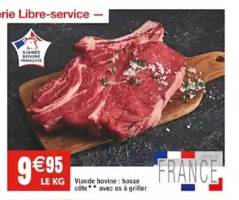 Cora x Carrefour Viande bovine: basse côte** avec os à griller offre