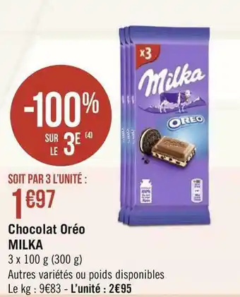 Géant Casino Chocolat Oréo offre