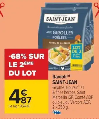 Carrefour Ravioli (P) SAINT-JEAN offre