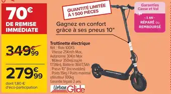 Carrefour Trottinette électrique Réf. : Ride 100XS offre