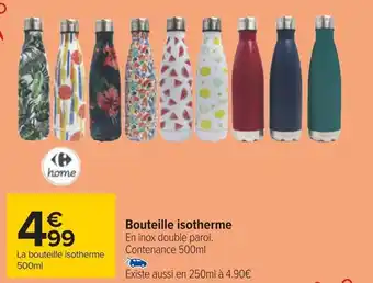 Carrefour Bouteille isotherme offre