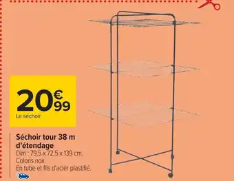 Carrefour Séchoir tour 38 m d'étendage offre