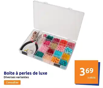 Action Boîte à perles de luxe Diverses variantes offre