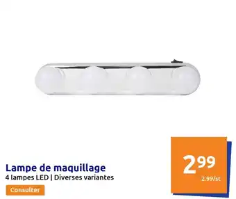 Action Lampe de maquillage 4 lampes LED | Diverses variantes offre