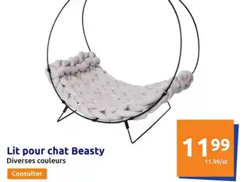 Action Lit pour chat Beasty Diverses couleurs offre