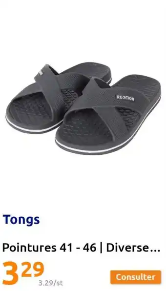 Action Tongs Pointures 41-46 | Diverse... 80 ml | Diverses variantes offre