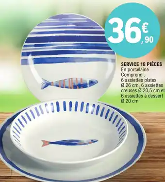 E.Leclerc SERVICE 18 PIÈCES offre