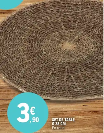 E.Leclerc SET DE TABLE offre