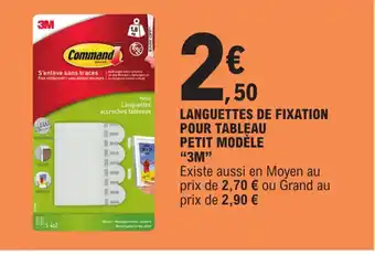 E.Leclerc LANGUETTES DE FIXATION POUR TABLEAU PETIT MODÈLE offre