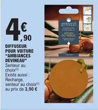 E.Leclerc DIFFUSEUR POUR VOITURE "AMBIANCES DEVINEAU" offre