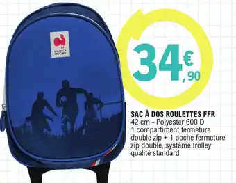 E.Leclerc SAC À DOS ROULETTES FFR offre