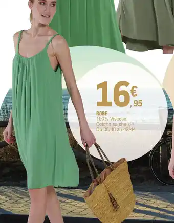E.Leclerc ROBE XT100% Viscose Coloris au choix(1) offre