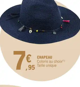 E.Leclerc CHAPEAU Coloris au choix(1) Taille unique offre