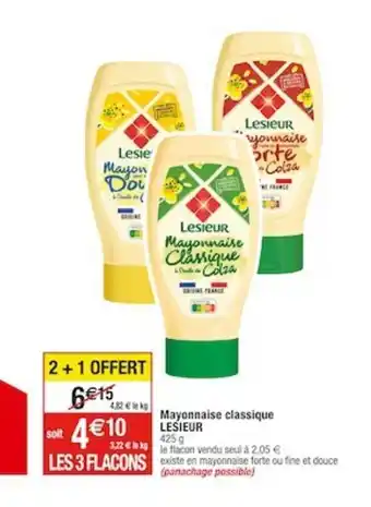 Cora x Carrefour Mayonnaise classique LESIEUR offre