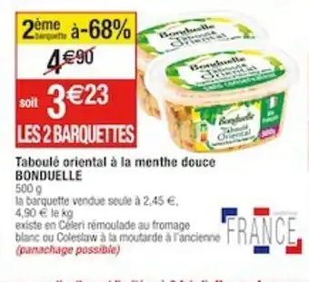 Cora x Carrefour Taboulé oriental à la menthe douce BONDUELLE offre